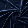 Heavy Stretch Velvet Spandex Fabric||color:Navy Blue