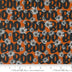 Noir Pumpkin Boo Orange 44"/45" Fabric Per Yard
