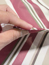 Oxford Stripe Outdoor Canvas Waterproof Fabric / Gray / Sold By The Yard