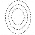 Oval Quilt Plantilla
