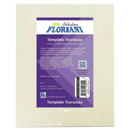 Plantilla Floriani Tearaway 25 hojas imprimibles 8,5" x 11"