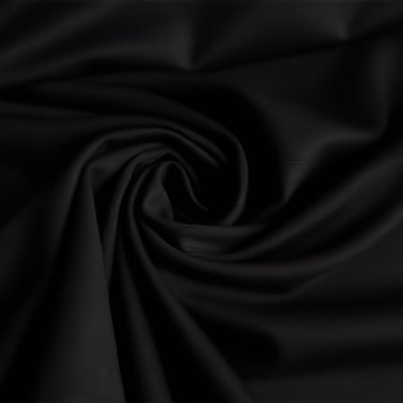 Tejido de spandex de punto «Ponte De Roma» / Negro / Se vende por yardas