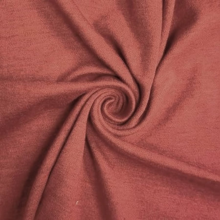 Tejido de punto Ponte De Roma con spandex / Marsala / Se vende por yardas