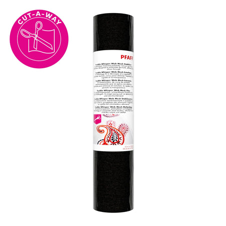PFAFF® Fuse-On Whisper Web Mesh Negro Estabilizador 12 Pulgadas x 10 Yardas -- Product Image