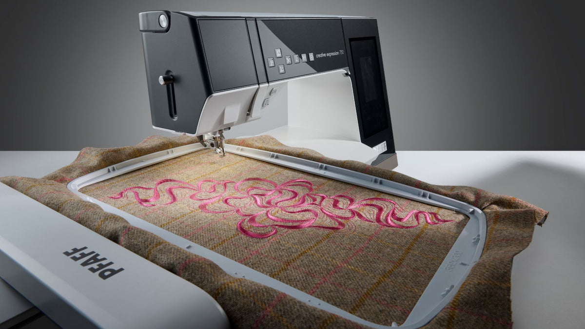 The PFAFF® expression™ series -- Large Embroidery Area