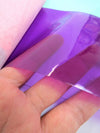 Tela de vinilo plástico tintada de color morado (calibre 12) / Se vende por metros
