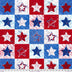 Serenity Stars - Tela de algodón de estilo patriótico americano de 44"/45", por yarda