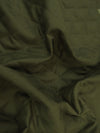 Relleno de algodón de 340 g de doble cara con tejido de piel de melocotón - VERDE MILITAR/Negro