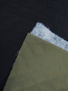 Relleno de algodón de 340 g de doble cara con tejido de piel de melocotón - VERDE MILITAR/Negro