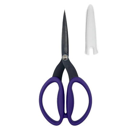Tijeras Perfect Scissors, color morado, 19,7 cm, hoja grande con microdentado y antideslizante