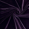 Heavy Stretch Velvet Spandex Fabric||color:Plum Purple