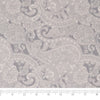 Roc-lon, 100 % algodón, 108" de ancho, forro para colchas, gris con estampado de paisley, se vende por yardas