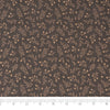 Roc-lon 100% Cotton, 108" Wide, Quilt Backing, Packed Floral Chocolate, Cut By Yard