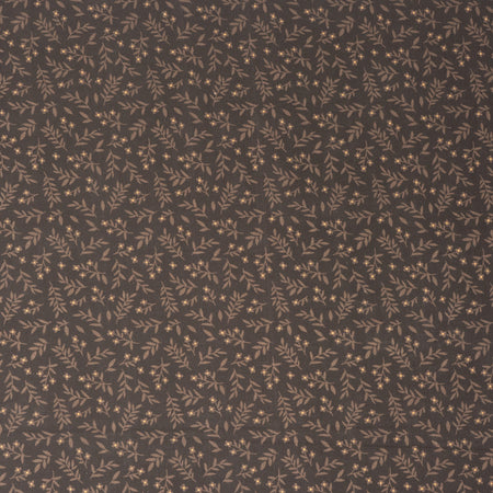 Roc-lon 100% Cotton, 108" Wide, Quilt Backing, Packed Floral Chocolate, Cut By Yard