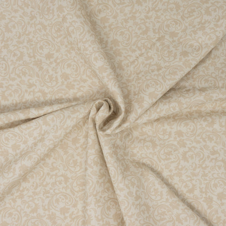 Roc-lon 100% Cotton, 108" Wide, Quilt Backing, Baroque Beige Pattern, Cut by Yard