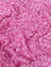 Tropic Fuchsia Minky Rose/Rosette Floral Baby Soft Fabric / Sold By The Yard