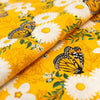 SINGER®  Fabric,  100% Cotton, 44 Inch Wide, Orange And Green Butterfly, Cut by the Yard