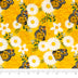 SINGER®  Fabric,  100% Cotton, 44 Inch Wide, Orange And Green Butterfly, Cut by the Yard