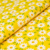SINGER®  Fabric,  100% Cotton, 44 Inch Wide, Daisys On Yellow, Cut by the Yard