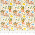 SINGER®  Fabric,  100% Cotton, 44 Inch Wide, Bikes And Gardening White, Cut by the Yard