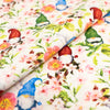 Tela SINGER®, 100 % algodón, 44 pulgadas de ancho, «Springtime Gnomes White», vendida por yardas