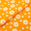 SINGER®  Fabric,  100% Cotton, 44 Inch Wide, Small White Flowers On Yellow, Cut by the Yard