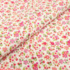 SINGER®  Fabric,  100% Cotton, 44 Inch Wide, Small Pink Flowers On White, Cut by the Yard