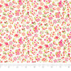 SINGER®  Fabric,  100% Cotton, 44 Inch Wide, Small Pink Flowers On White, Cut by the Yard