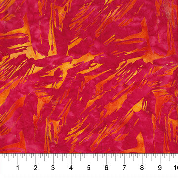 Tela de algodón «Red Brushstroke Celebration» 44/45, por yarda