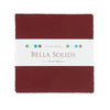 Red Burgundy Bella Solids Charm Pack Precuts