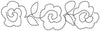 Rose Vine 4"x14" Quilt Stencil