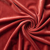 Heavy Stretch Velvet Spandex Fabric||color:Rust