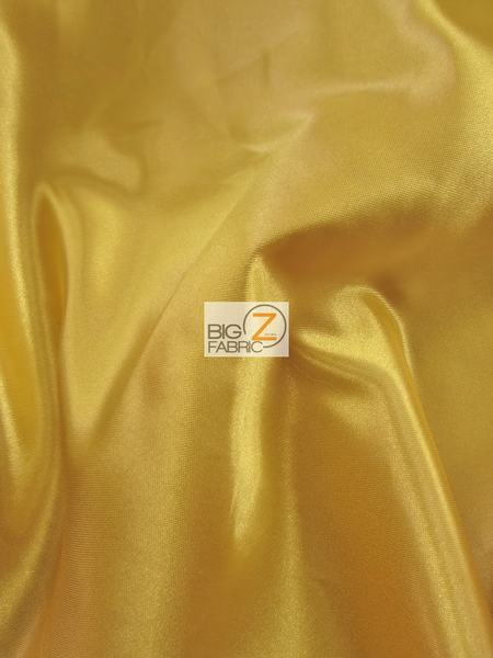 Tela de satén nupcial lisa y brillante / Oro oscuro / Se vende por metros