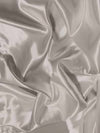Solid Shiny Bridal Satin Fabric / Silver / Sold By The Yard