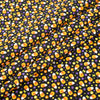 SINGER®  Fabric, 100% Cotton, 44 Inch Wide, Candy Corn And Purple Dots On Blk, Cut by the Yard