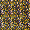 SINGER®  Fabric, 100% Cotton, 44 Inch Wide, Candy Corn And Purple Dots On Blk, Cut by the Yard