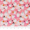 SINGER®  Fabric, 100% Cotton, 44 Inch Wide, Ghosts With Stars On Pink, Cut by the Yard