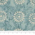 SINGER® Fabric 100% Cotton Batik Collection 42 inch Wide Cadet Blue Sunflower Cut by the Yard