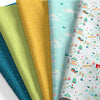 SINGER®  Fabric, 100% Cotton, 18 x 21 Inches, 5 Piece Fat Quarter Bundle