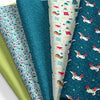 SINGER®  Fabric, 100% Cotton, 18 x 21 Inches, 5 Piece Fat Quarter Bundle