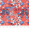 SINGER® Fabric, 100% Cotton, USA Ribbons, Cut by the Yard