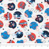 SINGER® Fabric, 100% Cotton, Patriotic Football Helmets, Cut by the Yard