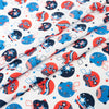 SINGER® Fabric, 100% Cotton, Patriotic Football Helmets, Cut by the Yard