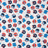 SINGER® Fabric, 100% Cotton, Patriotic Football Helmets, Cut by the Yard