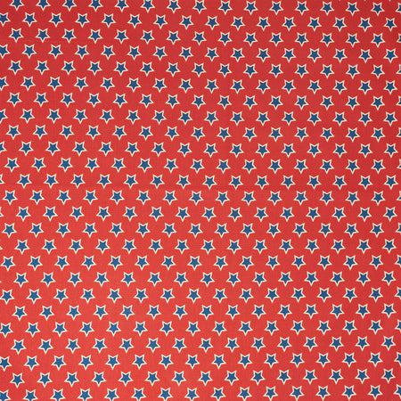 SINGER® Fabric, 100% Cotton, True Red & Blue Stars, Cut by the Yard