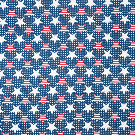 SINGER® Fabric, 100% Cotton, Stripes In Stars On Dots, Cut by the Yard