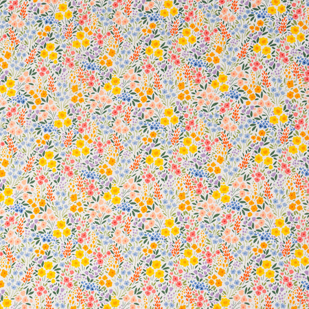 Tela SINGER®, 100 % algodón, estampado floral «Spring Gnome», se vende por metros