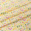 Tela SINGER®, 100 % algodón, estampado «Yellowparty Confetti», se vende por metros