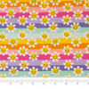 SINGER® Fabric, 100% Cotton, Modern Daisy Stripes, Cut by the Yard