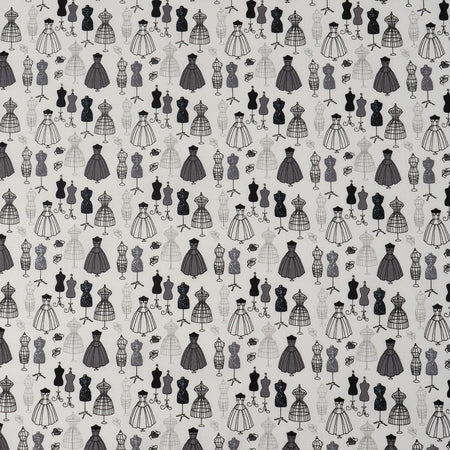 SINGER® Fabric, 100% Cotton, Singer Dress Forms, Cut by the Yard